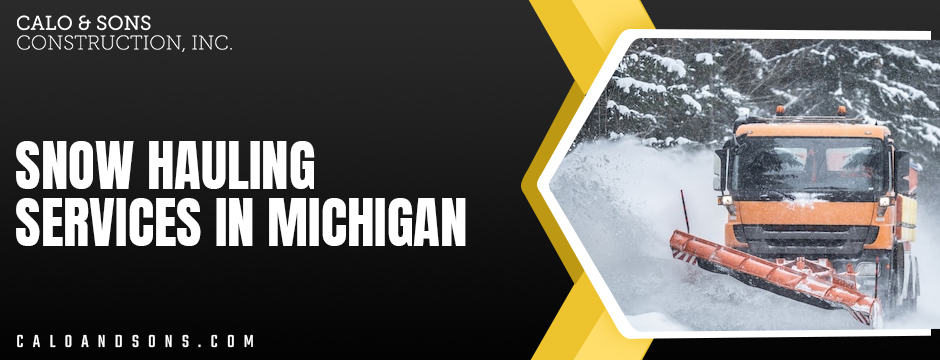 Snow Hauling Services In Michigan