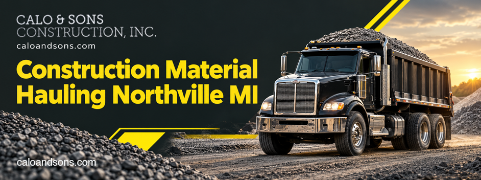construction material hauling Northville MI